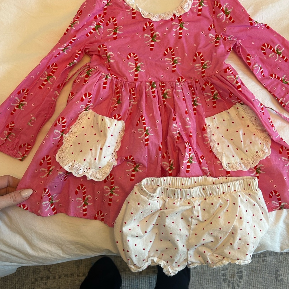 Sweet Honey pink candy cane dress